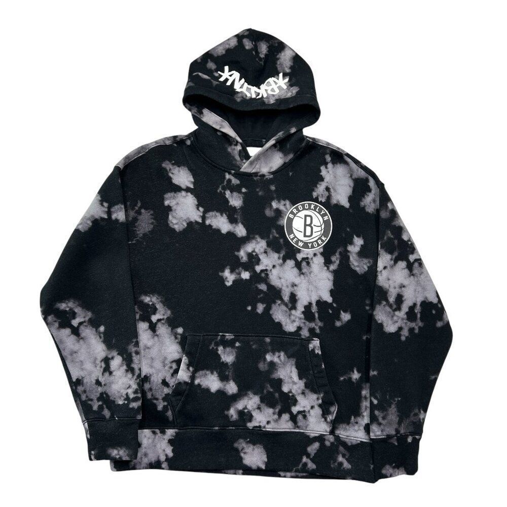 Hollister Sweatshirt Men's Size Medium Black Brooklyn New York Basketball Hoodie